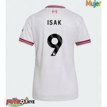 Camiseta Liverpool Alexander Isak #9 Visitante Equipación para mujer 2026-27 manga corta